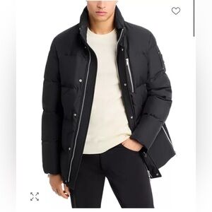 Moose Knuckles Black Puffer Jacket coat  Zippers Cloud 3Q Down Jacket NWT XL